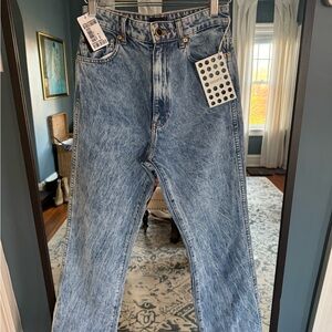 KHAITE Light Blue Straight Jeans